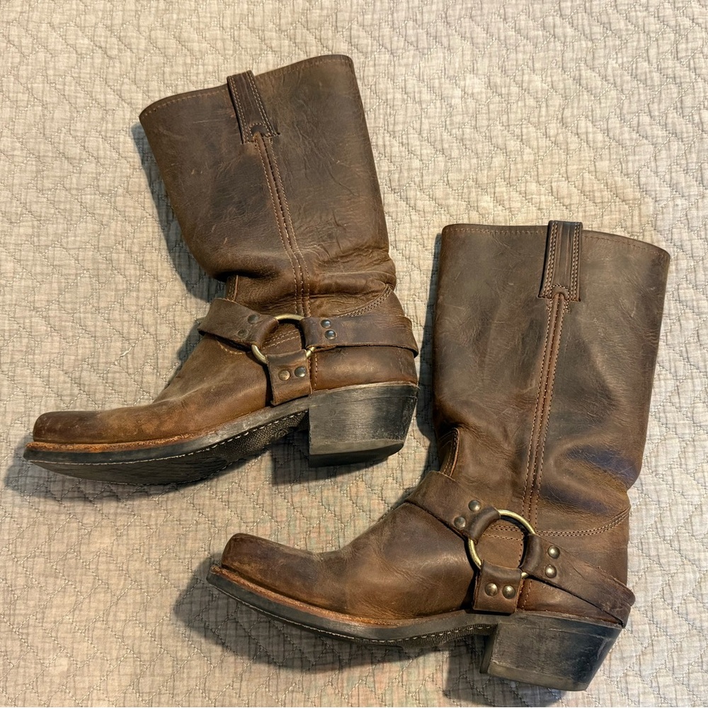 Frye Dark Brown Leather Boots